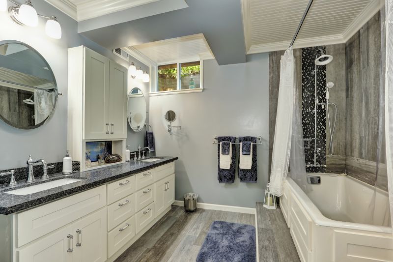 Bathroom with Dual Vanities